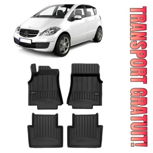 Mercedes Clasa A W169, Hatchback, Din 09.2004 - 08.2012 , Set Covorase Auto Tip Tavita Premium 3D, din cauciuc