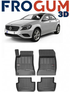 Mercedes Clasa A W176, Hatchback, Din 09.2012 - 04.2018 , Set Covorase Auto Tip Tavita Premium 3D, din cauciuc accesorii pentru autoturismul tau - masina v173798
