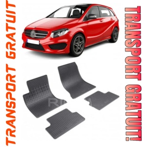 Mercedes Clasa B W246, Hatchback, fabricat din 10.2011 - 12.2018, set covorase auto dedicate, din cauciuc 100% Premium