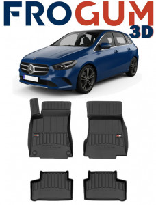 Mercedes Clasa B W247, Van, Din 01.2019 - Prezent , Set Covorase Auto Tip Tavita Premium 3D, din cauciuc accesorii pentru autoturismul tau - masina v169805