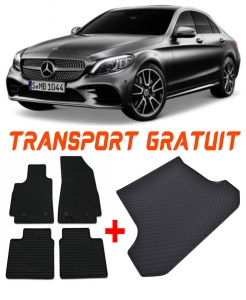 Mercedes Clasa C Set Covorase + tavita portbagaj auto Mercedes C-Class W205 fabricatie 10.2014 - 02.2021, caroserie combi accesorii pentru autoturismul tau - masina v2436