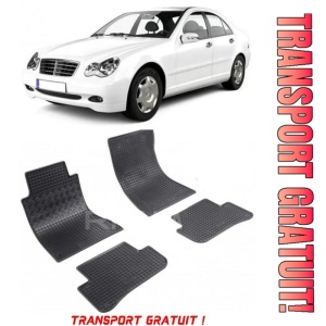 Mercedes Clasa C W203, Sedan, fabricat din 2001 - 03.2007, set covorase auto dedicate, din cauciuc 100% Premium - Transport Gratuit