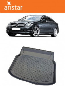 Mercedes clasa C W204 Coupe din 06.2011 - 12.2015, Tavita Pentru Portbagaj Lux Premium Dedicata, Bancheta Rabatabila (V2) *2 accesorii pentru autoturismul tau - masina v189648