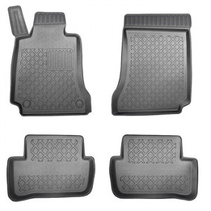 Mercedes Clasa C W204, Sedan, Din 04.2007 - 02.2014 , Set Covorase Auto Tip Tavita Premium 3D, din cauciuc accesorii pentru autoturismul tau - masina v172160