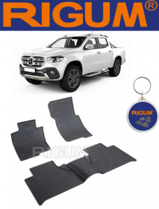 Mercedes Clasa X, Pick-Up, fabricat din 01.2016 - Prezent, set covorase auto dedicate, din cauciuc 100% Premium accesorii pentru autoturismul tau - masina v160454