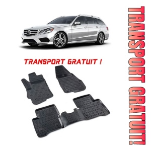 Mercedes E Class W212 2010-2016 Set 4 covorase auto din cauciuc tip tavita premium line 3D - Transport Gratuit!