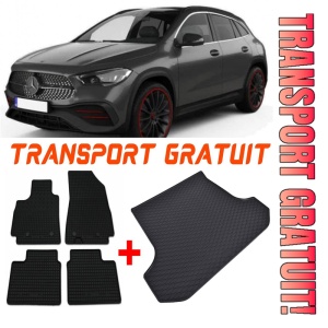 Mercedes GLA Set Covorase + tavita portbagaj auto Mercedes GLA X156 fabricatie 03.2014 - 11.2019, caroserie suv, portbagaj superior