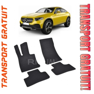 Mercedes Glc Coupe fabricat din 09.2016 - Prezent, Coupe, C253, set covorase auto dedicate, din cauciuc 100% Premium