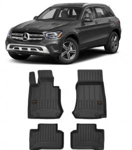 Mercedes Glc X253, Suv, Din 09.2015 - Prezent , Set Covorase Auto Tip Tavita Premium 3D, din cauciuc accesorii pentru autoturismul tau - masina v174632
