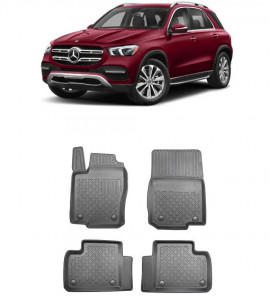 Mercedes Gle I W166, Suv, Din 06.2015 - 10.2018 , Set Covorase Auto Tip Tavita Premium 3D, din cauciuc accesorii pentru autoturismul tau - masina v172792