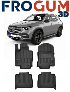 Mercedes Gle II W167, Suv, Din 11.2018 - Prezent (Nu Pentru Hybrid) , Set Covorase Auto Tip Tavita Premium 3D, din cauciuc accesorii pentru autoturismul tau - masina v173035