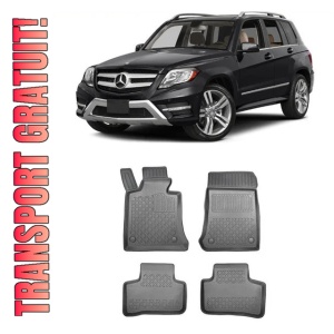 Mercedes Glk X204, Suv, Din 06.2008 - 08.2015 , Set Covorase Auto Tip Tavita Premium 3D, din cauciuc