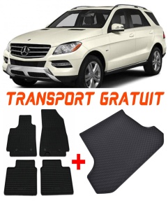 Mercedes ML Set Covorase + tavita portbagaj auto Mercedes ML W166 fabricatie 11.2011 - 05.2015, caroserie suv accesorii pentru autoturismul tau - masina v1428