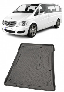 Mercedes Vito W639 Van din 08.2003 - 09.2014, Tavita Pentru Portbagaj Lux Premium Dedicata, Ampatament Lung In Spatele Randului 2 *2 accesorii pentru autoturismul tau - masina v203536