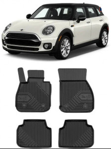 Mini Clubman II Din 10.2015 - Prezent, Combi , Set Covorase Auto Tip Tavita Premium 3D, din cauciuc accesorii pentru autoturismul tau - masina v168533