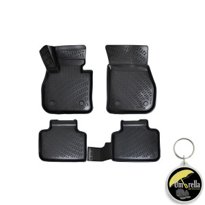 Mini Countryman II F60 2017- Set 4 covorase auto din cauciuc tip tavita premium line 3D accesorii pentru autoturismul tau - masina v241953