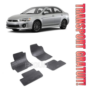 Mitsubishi Lancer Ix, Hatchback, fabricat din 10.2008 - 08.2017, set covorase auto dedicate, din cauciuc 100% Premium
