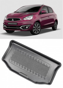 Mitsubishi Space Star Facelift Hatchback din 2017 - 11.2019, Tavita Pentru Portbagaj Lux Premium Dedicata, Portbagaj Superior *2 accesorii pentru autoturismul tau - masina v188505