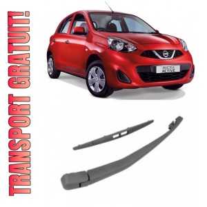 Nissan Micra IV Brat stergator pentru luneta spate cu lamela 315 mm, compatibil cu Nissan Micra IV Hatchback fabricat intre 2010-2015, calitate extra