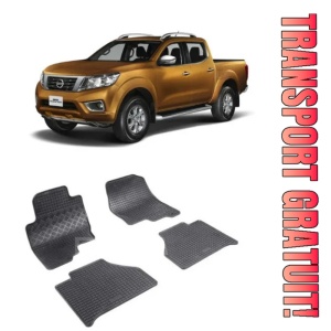 Nissan Navara Le New, Pick-Up, fabricat din 2007 - Prezent, set covorase auto dedicate, din cauciuc 100% Premium