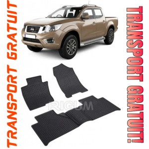 Nissan Navara, Pick-Up, fabricat din 01.2016 - Prezent, set covorase auto dedicate, din cauciuc 100% Premium