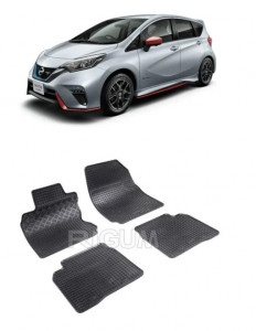 Nissan Note E11, Hatchback, fabricat din 2006 - 09.2013, set covorase auto dedicate, din cauciuc 100% Premium accesorii pentru autoturismul tau - masina v158485