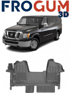 Nissan Nv400, Van, Din 01.2010 - 02.2019 , Set Covorase Auto Tip Tavita Premium 3D, din cauciuc accesorii pentru autoturismul tau - masina v173826