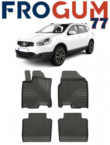 Nissan Qashqai +2 Din 10.2008 - 01.2014, Suv , Set Covorase Auto Tip Tavita Premium 3D, din cauciuc accesorii pentru autoturismul tau - masina v165362