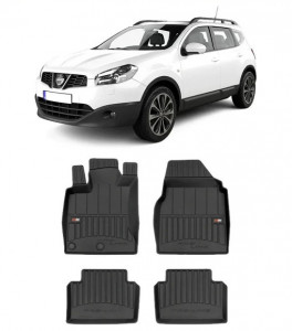 Nissan Qashqai I, Suv, Din 02.2007 - 01.2014 , Set Covorase Auto Tip Tavita Premium 3D, din cauciuc accesorii pentru autoturismul tau - masina v172695