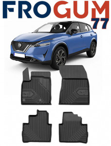Nissan Qashqai III Din 2021 - Prezent, Suv , Set Covorase Auto Tip Tavita Premium 3D, din cauciuc accesorii pentru autoturismul tau - masina v166096