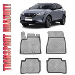 Nissan Qashqai III (J12) E-Power Din 07.2022 - Prezent, Suv , Set Covorase Auto Tip Tavita Premium 3D, din cauciuc