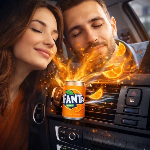 Odorizant Auto 3D Fanta Portocale, Tip Doza, Clip Ventilatie, Parfum Intens și Persistent, Design Realist, Vegan Friendly - Img 5