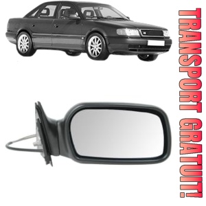 Oglinda Dreapta AUDI 100 C4 Saloon (4A2) din 1990 - 1994, Auto, Reglaj mecanic, Completa
