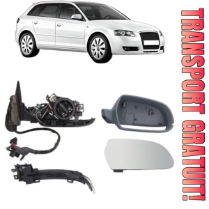 Oglinda Dreapta AUDI A3 Sportback (8PA) din 2004 - 2013, Auto, Reglaj electric, Completa