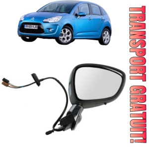 Oglinda Dreapta CITROEN C3 II Hatchback Van (SC_) din 2010 - 2016, Auto, Reglaj electric, Completa