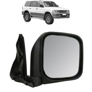 Oglinda Dreapta MITSUBISHI PAJERO SPORT (K80) din 1998, Auto, Reglaj manual, Completa - Img 2