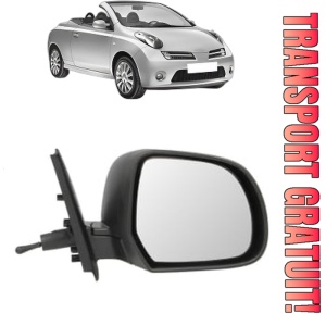 Oglinda Dreapta NISSAN MICRA C+C III (K12) din 2005 - 2010, Auto, Reglaj mecanic, Completa