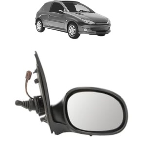 Oglinda Dreapta PEUGEOT 206 Van din 2001 - 2009, Auto, Reglaj mecanic, Completa - Img 2