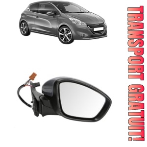 Oglinda Dreapta PEUGEOT 208 I (CA_, CC_) din 2012 - 2019, Auto, Reglaj electric, Completa
