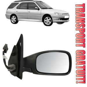 Oglinda Dreapta PEUGEOT 306 Break (7E, N3, N5) din 1997 - 2002, Auto, Reglaj electric, Completa