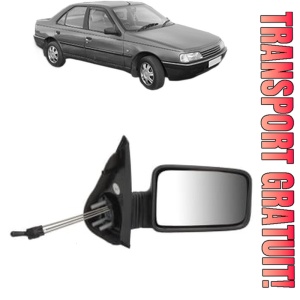 Oglinda Dreapta PEUGEOT 405 II (4B) din 1992 - 1997, Auto, Reglaj mecanic, Completa