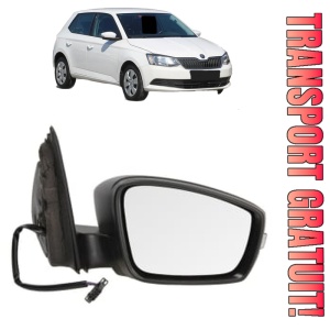 Oglinda Dreapta SKODA FABIA III Praktik (NJ5) din 2014 - 2022, Auto, Reglaj electric, Completa
