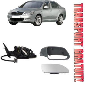 Oglinda Dreapta SKODA OCTAVIA II (1Z3) din 2004 - 2013, Auto, Reglaj electric, Completa