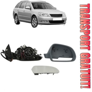 Oglinda Dreapta SKODA OCTAVIA II Combi (1Z5) din 2004 - 2013, Auto, Reglaj electric, Completa