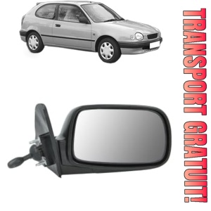 Oglinda Dreapta TOYOTA COROLLA Compact (_E11_) din 1997 - 2002, Auto, Reglaj mecanic, Completa