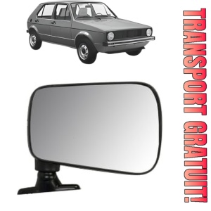 Oglinda Dreapta Volkswagen GOLF I (17) din 1974 - 1984, Auto, Reglaj manual, Completa