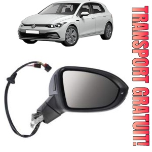 Oglinda Dreapta Volkswagen GOLF VIII (CD1, DA1) din 2019 - 2024, Auto, Reglaj electric, Completa
