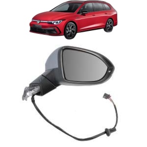 Oglinda Dreapta Volkswagen GOLF VIII Variant (CG5, DB5) din 2020 - 2024, Auto, Reglaj electric, Completa - Img 2