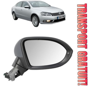 Oglinda Dreapta Volkswagen PASSAT B7 (A32, A33) din 2011 - 2020, Auto, Reglaj electric, Completa