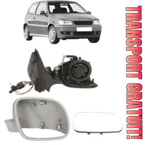 Oglinda Dreapta Volkswagen POLO (6N2) din 1999 - 2001, Auto, Reglaj mecanic, Completa